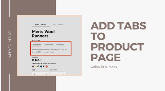 Add tabs to Shopify product page: 10 minutes without apps